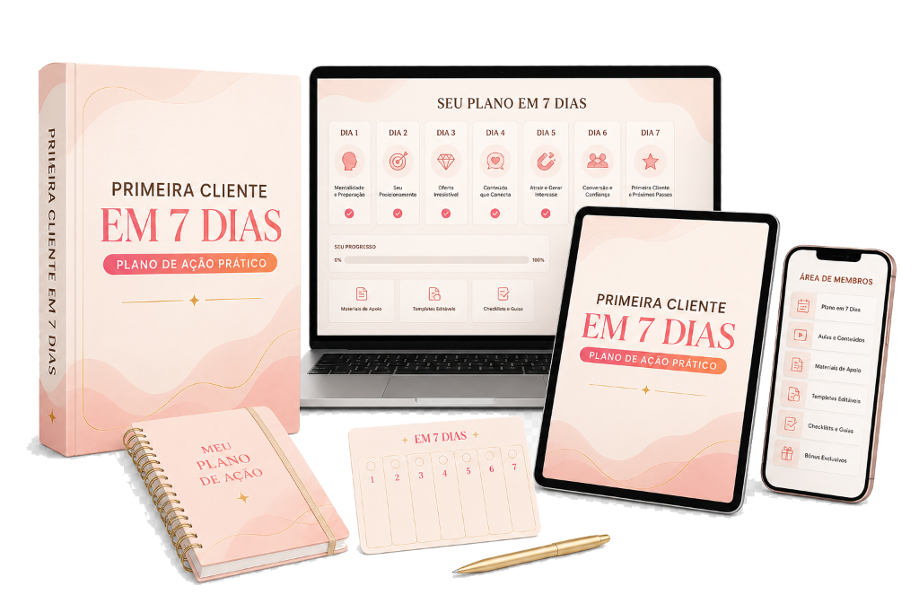 Mockup Primeira Cliente em 7 Dias